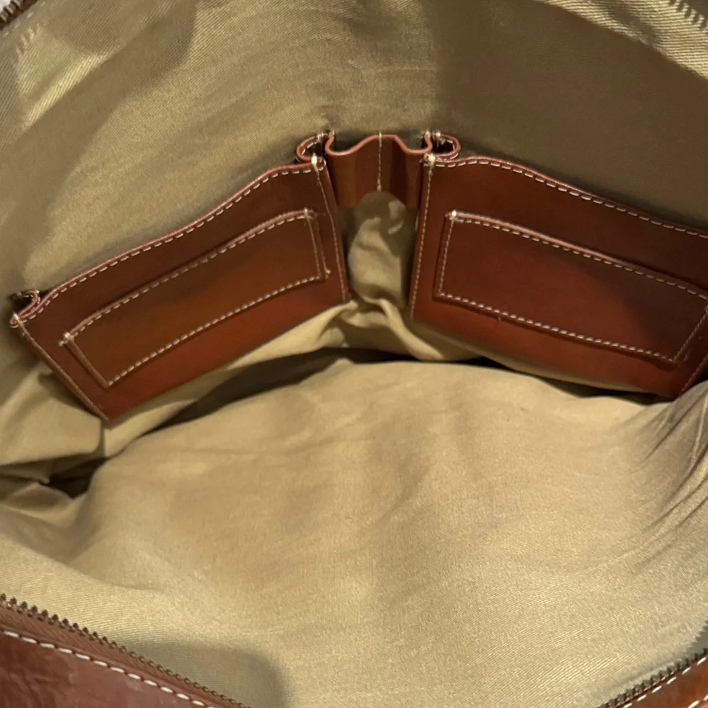 Cole Haan Brown Leather Men's Briefcase